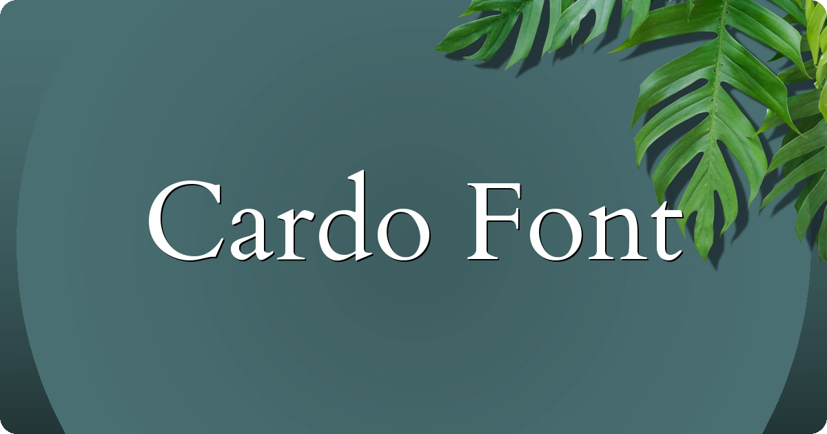 Cardo Font preview