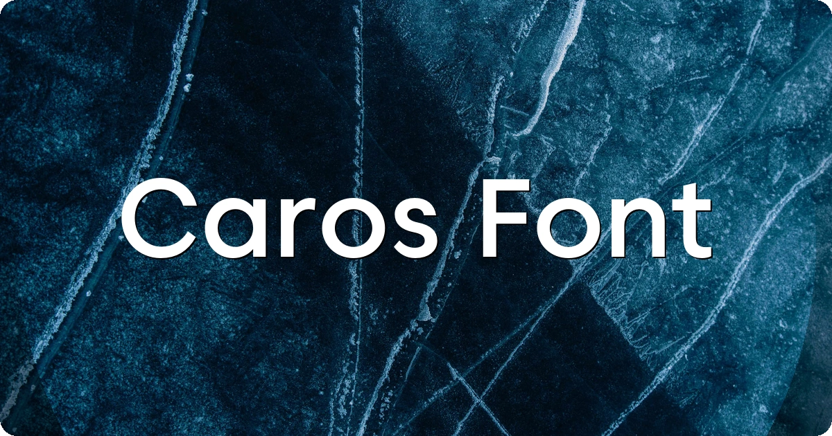 Caros Font preview