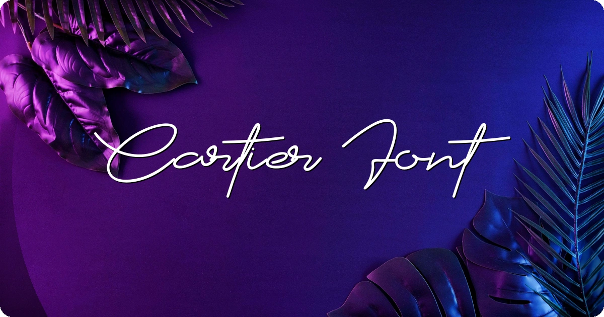 Cartier Font preview