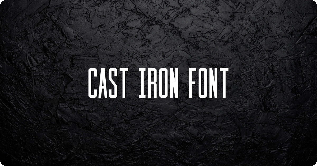 Cast Iron Font preview