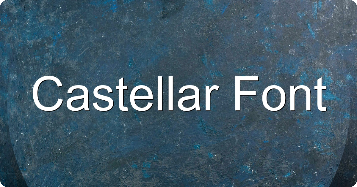Castellar Font preview