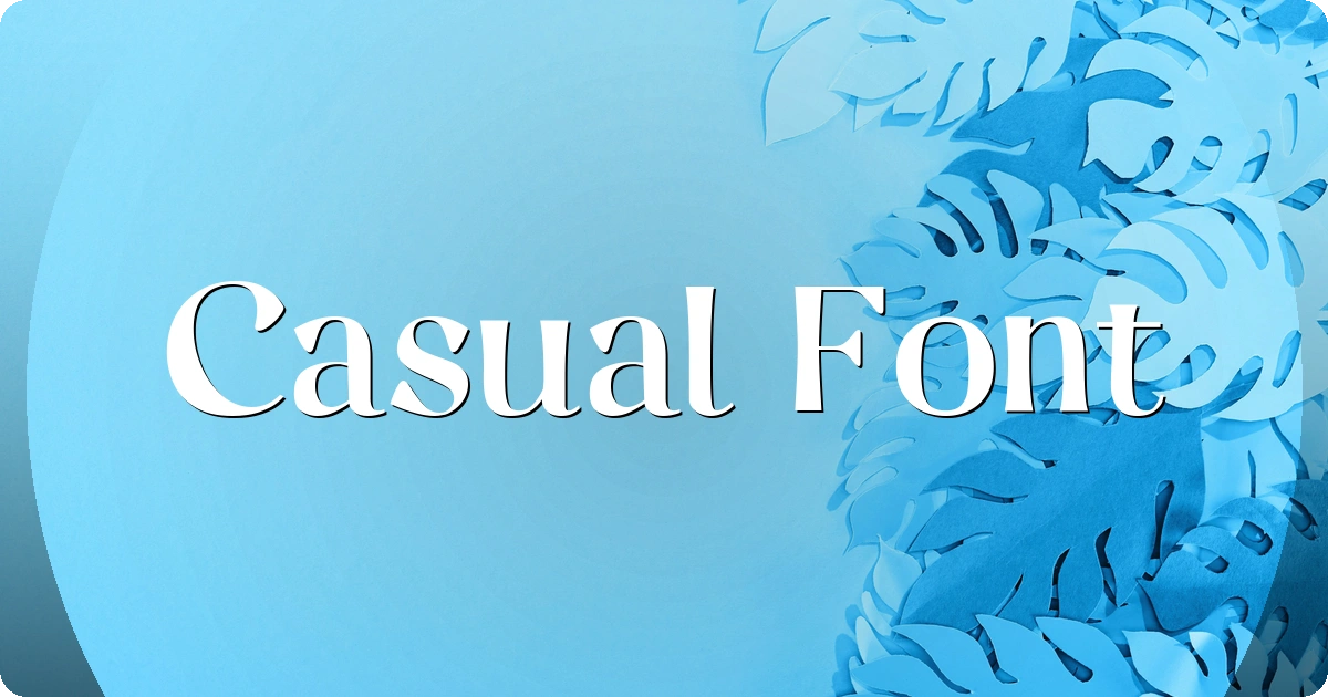 Casual Font preview