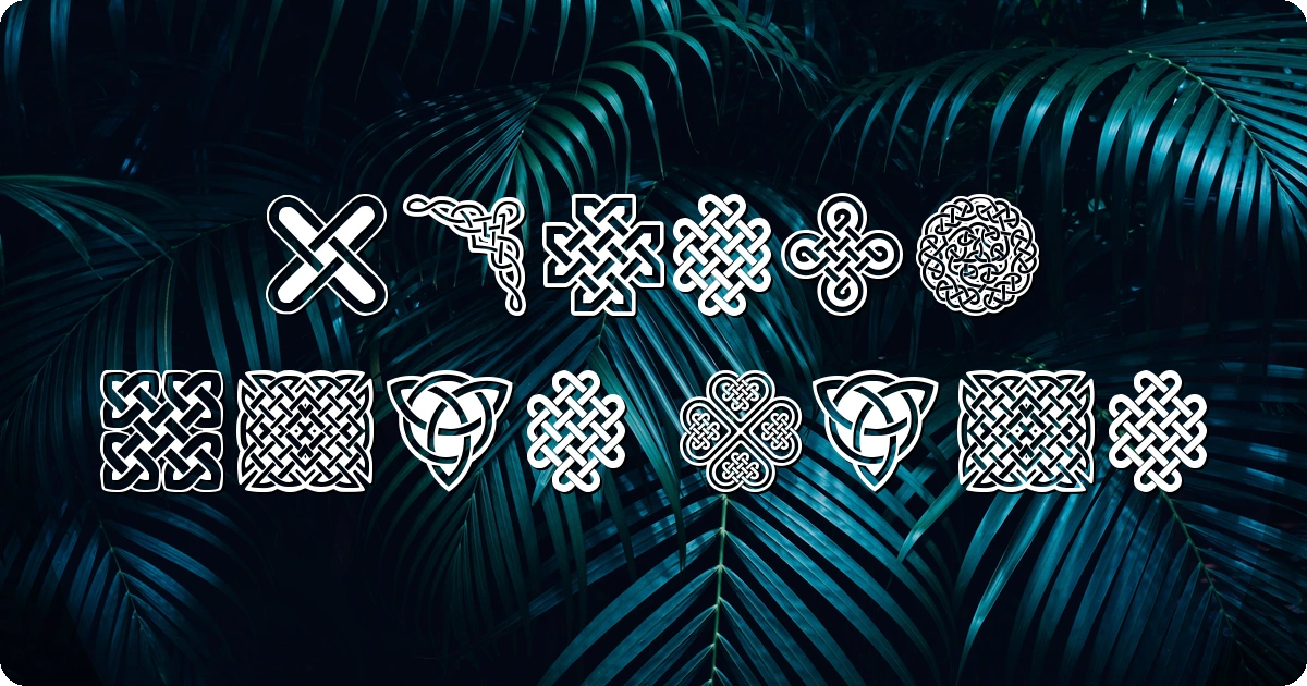 Celtic Knot Font preview