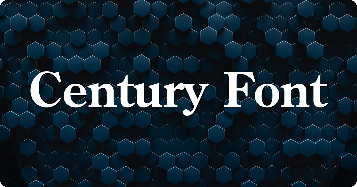 Century Font preview