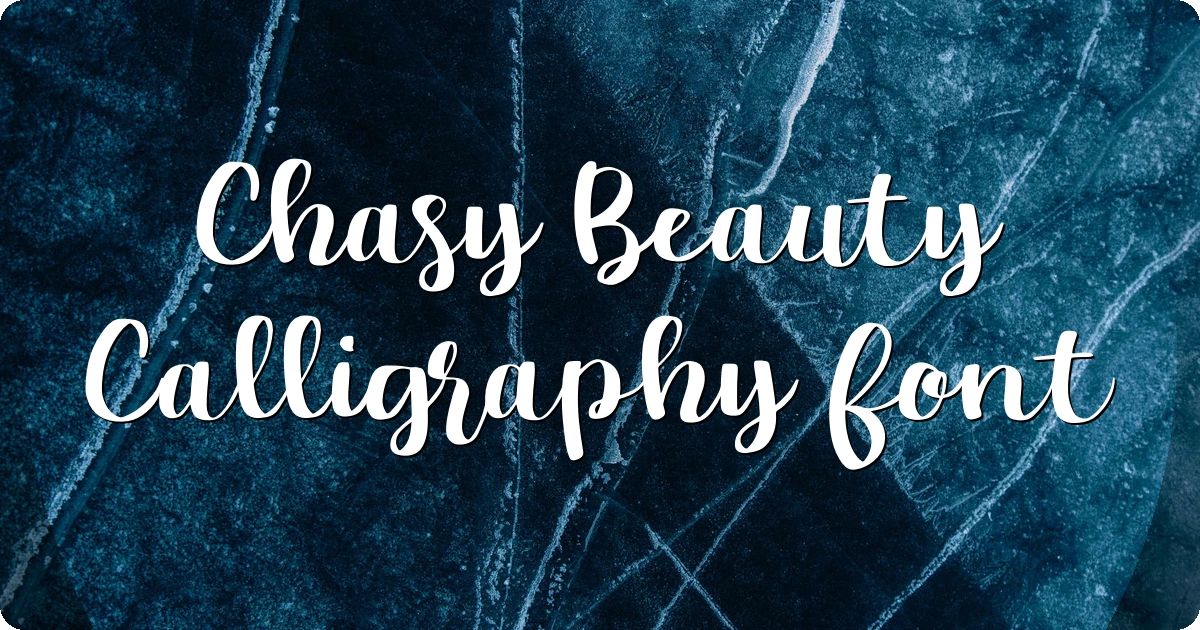 Chasy Beauty Calligraphy Font preview