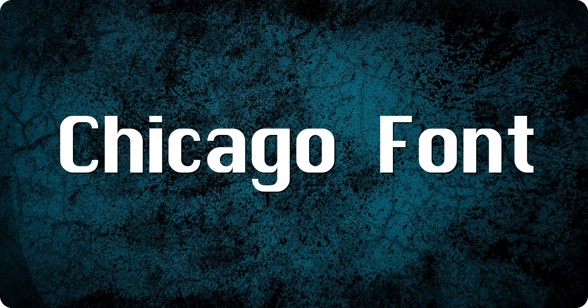Chicago Font preview