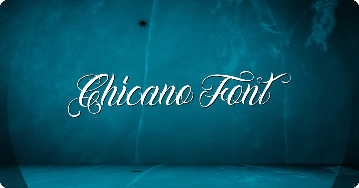 Chicano Font preview