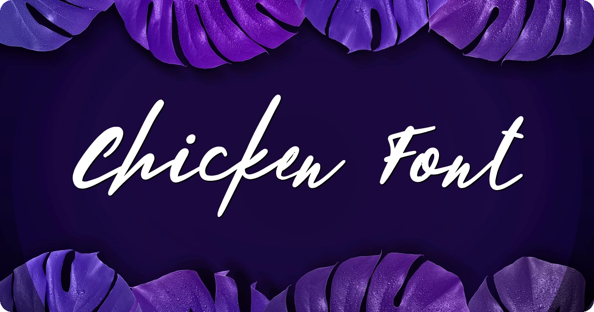 Chicken Font preview