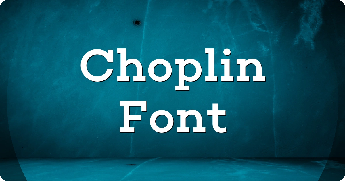 Choplin Font preview