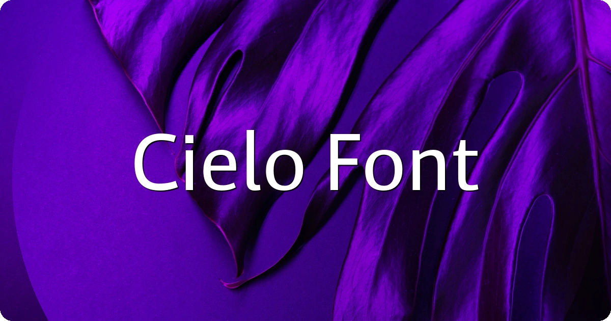 Cielo Font preview