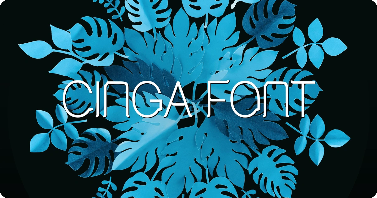 Cinga Font preview