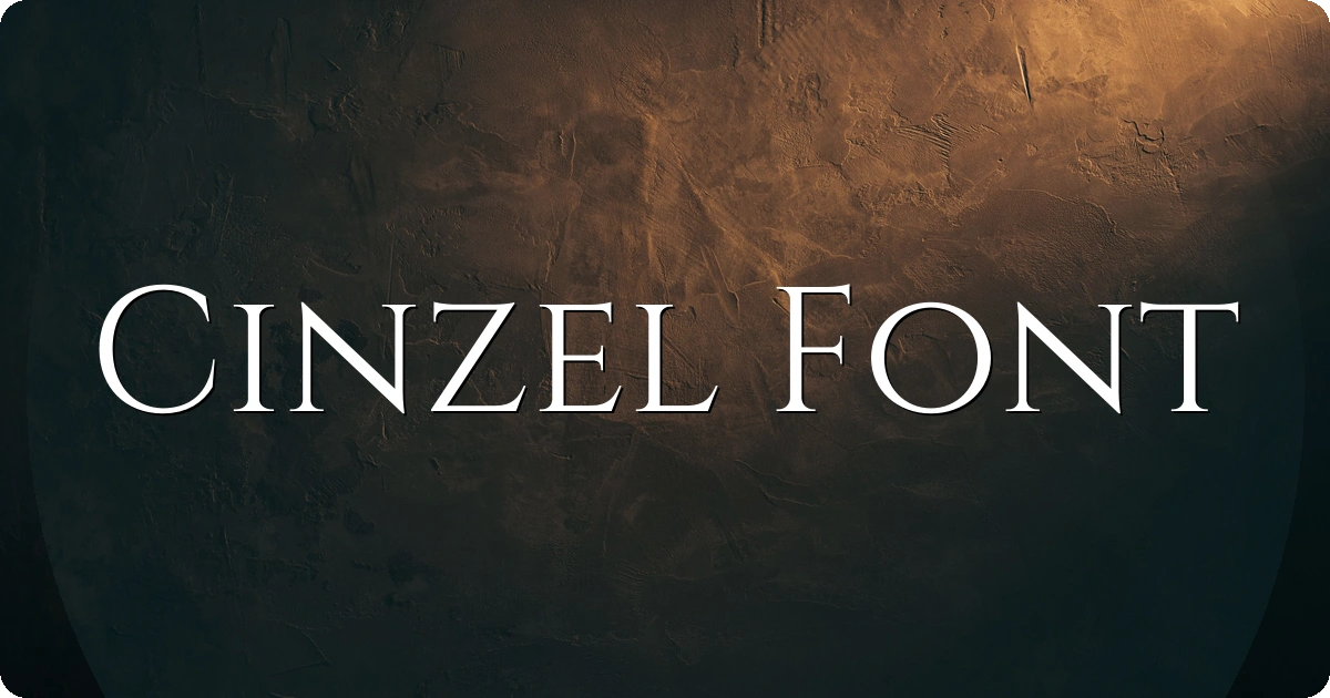 Cinzel Font preview