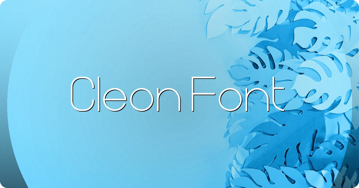 Cleon Font preview