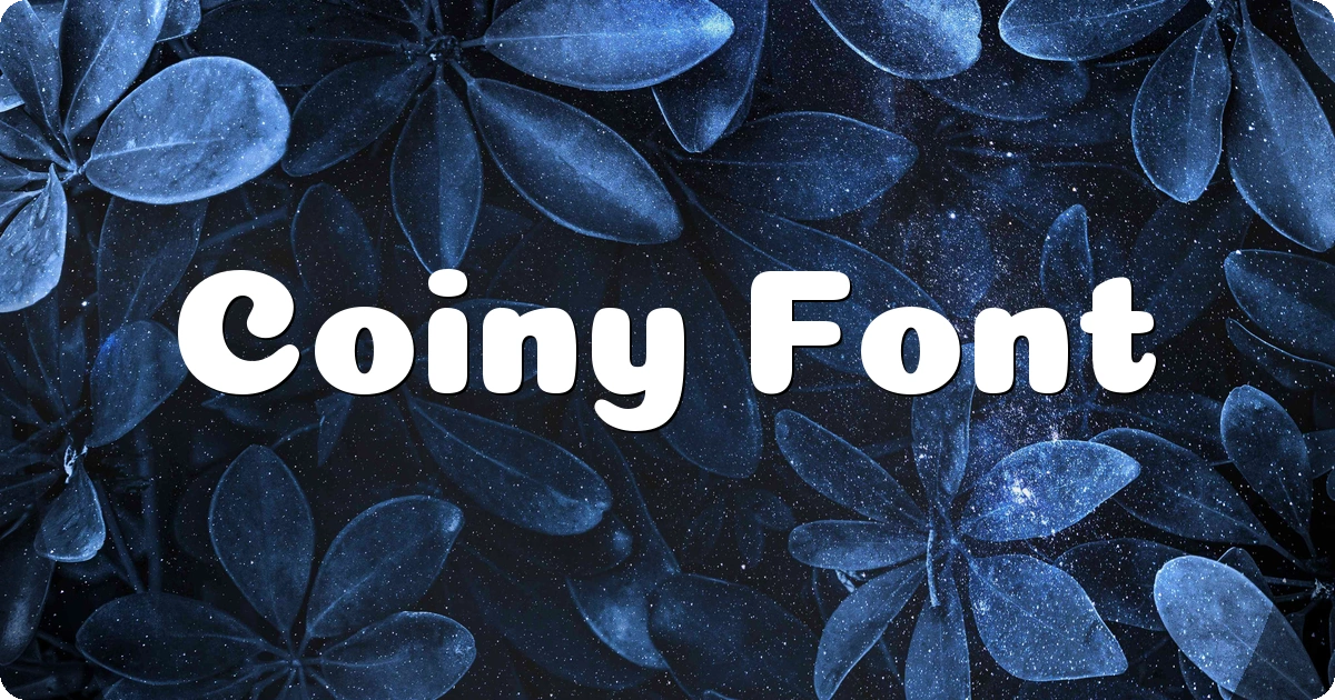 Coiny Font preview