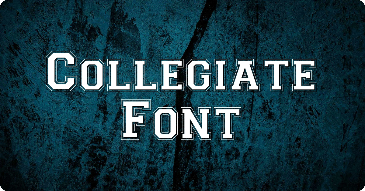 Collegiate Font preview