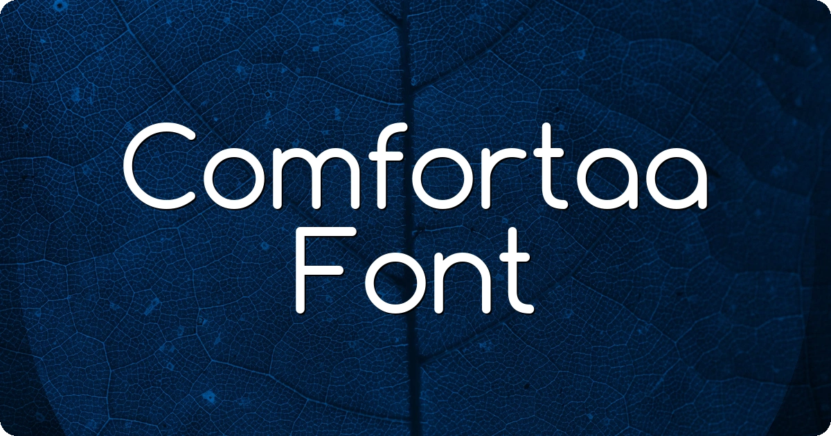 Comfortaa Font preview