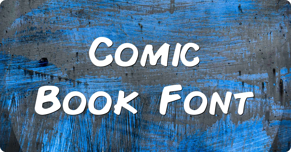 Comic Book Font preview