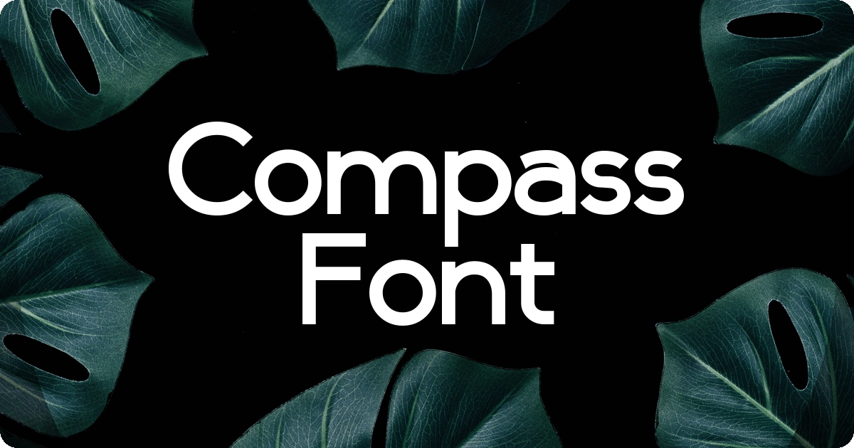 Compass Font preview