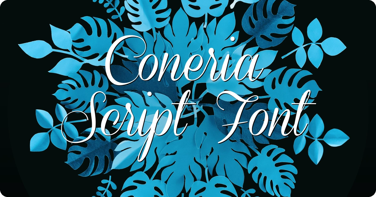 Coneria Script Font preview