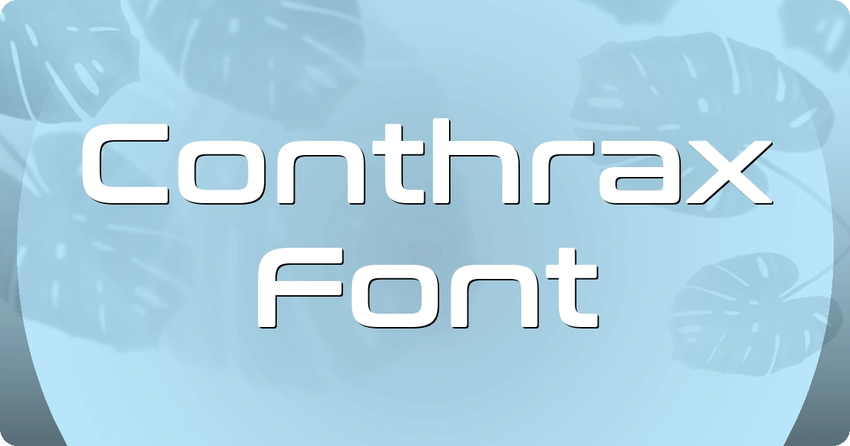 Conthrax Font preview