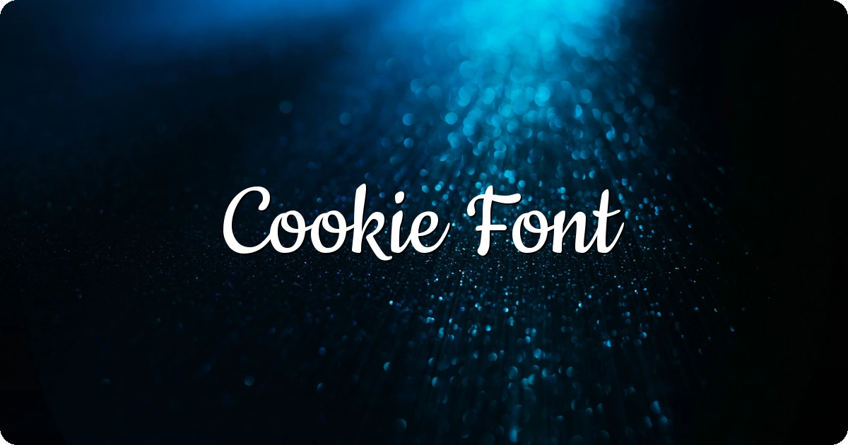 Cookie Font preview