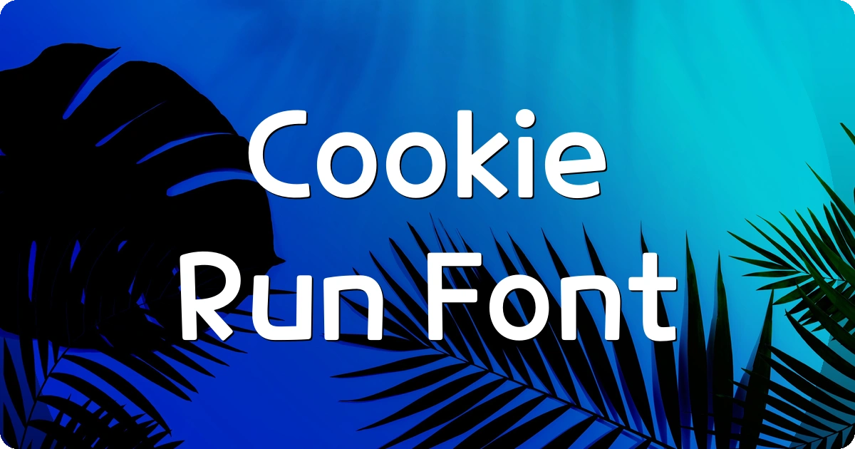 Cookie Run Font preview