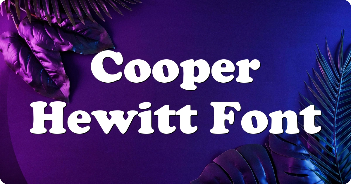 Cooper Hewitt Font preview