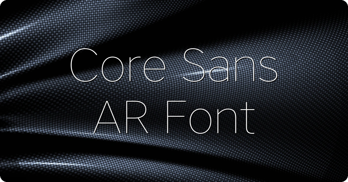 Core Sans AR Font preview