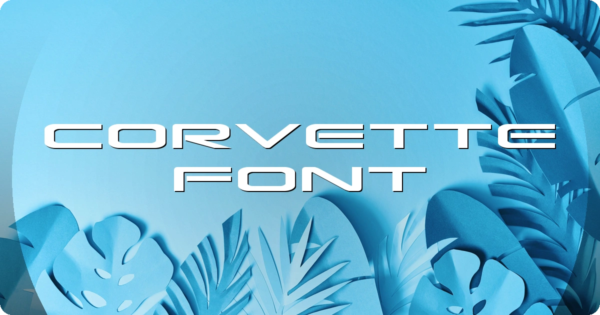 Corvette Font preview