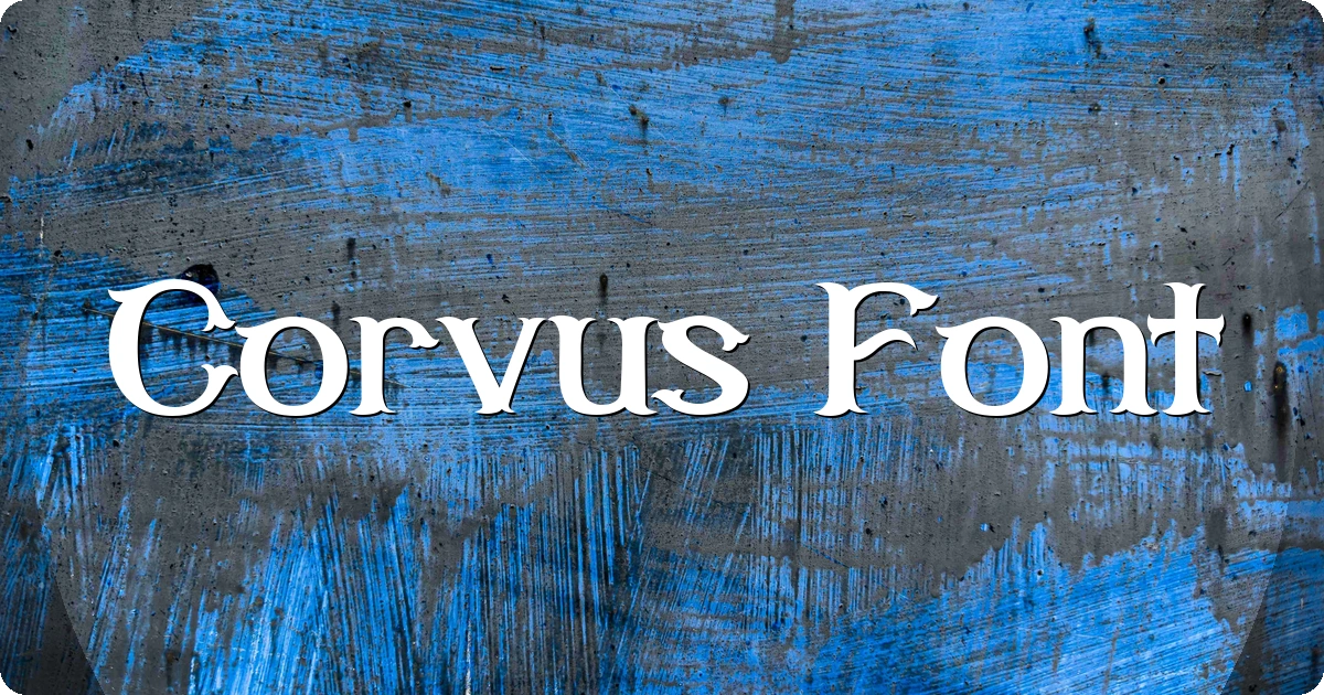 Corvus Font preview