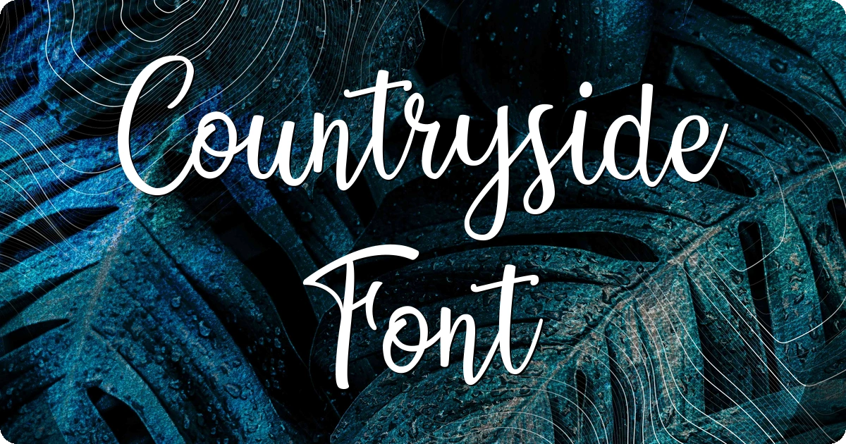 Countryside Font preview