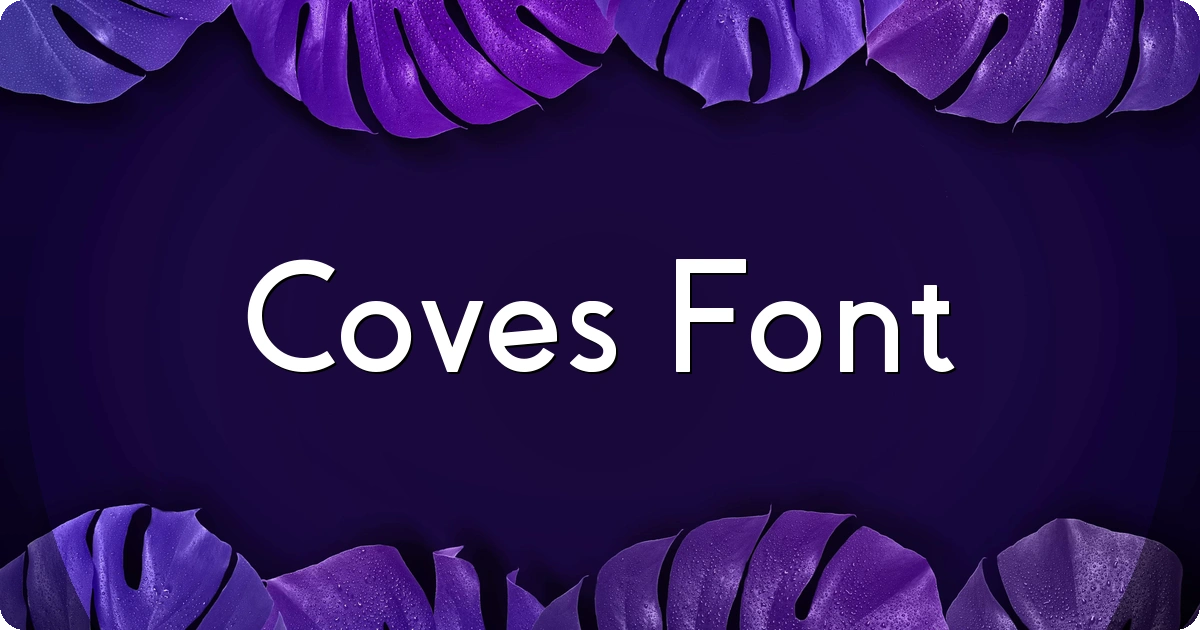 Coves Font preview