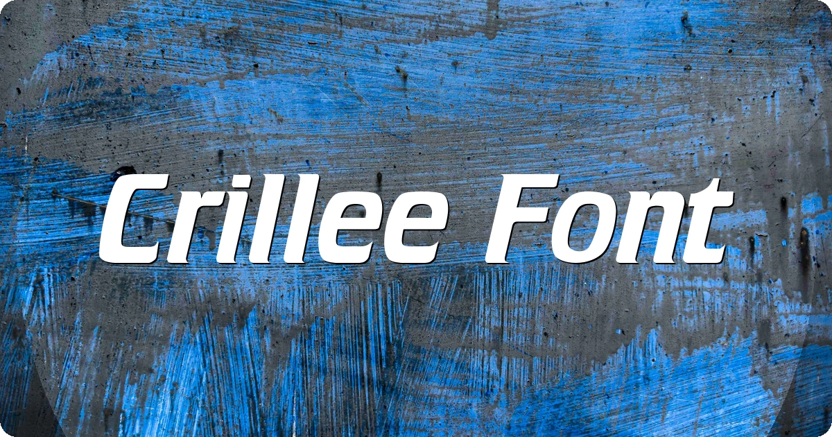 Crillee Font preview