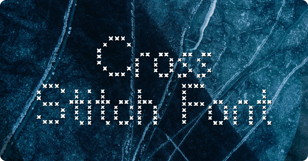 Cross Stitch Font preview