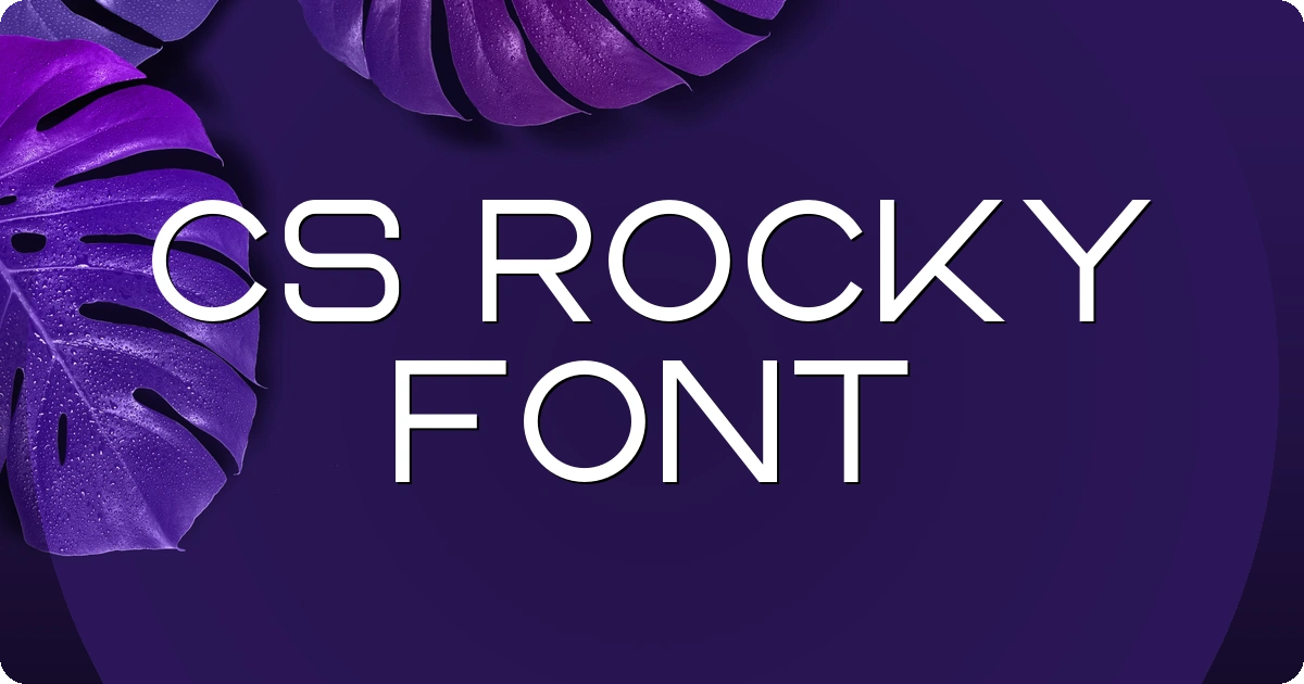 CS Rocky Font preview