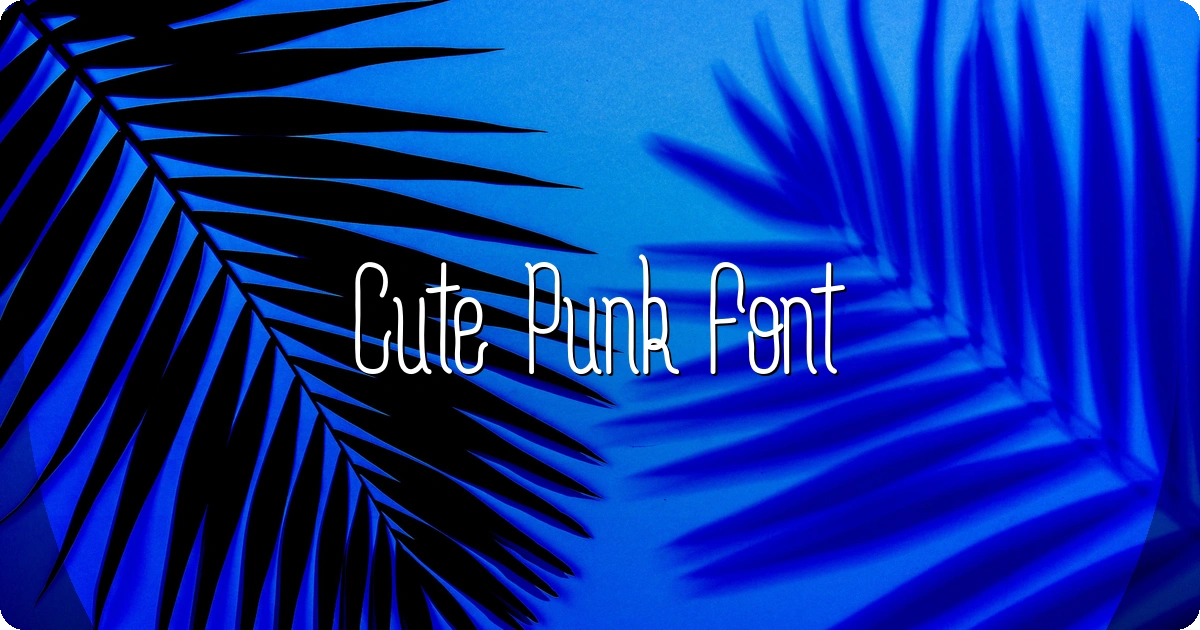 Cute Punk Font preview
