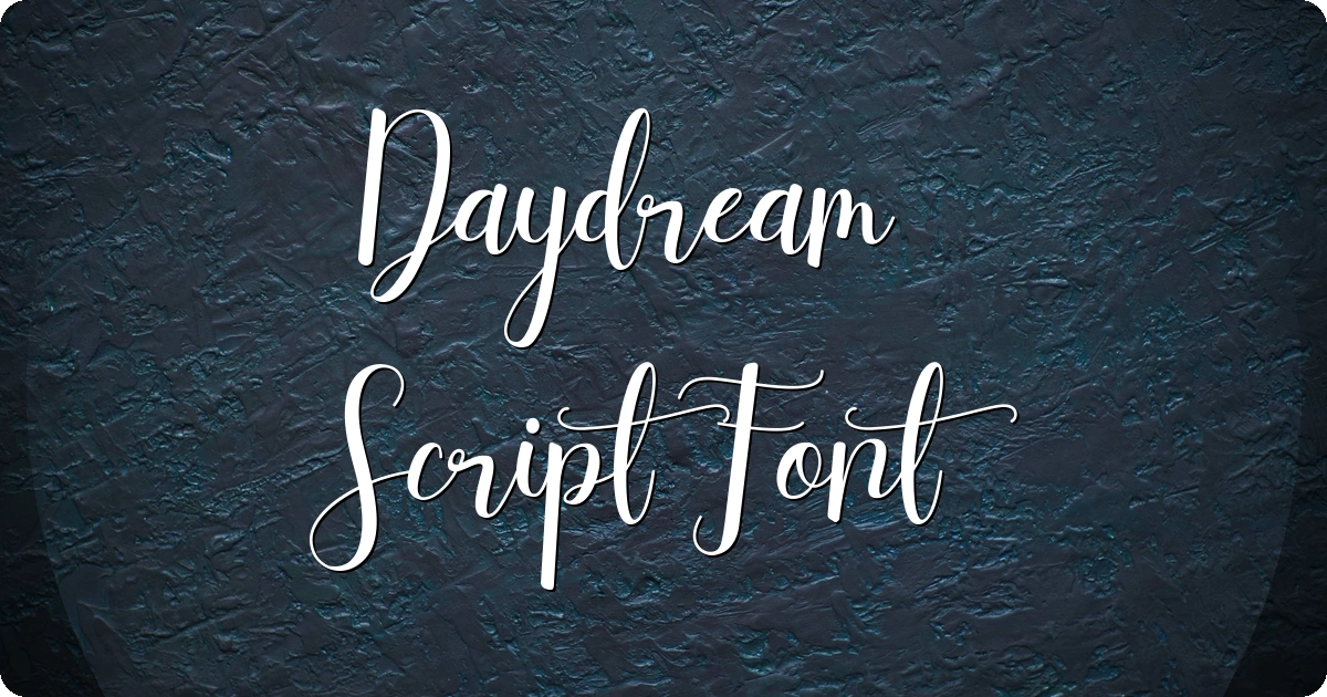 Daydream Script Font preview