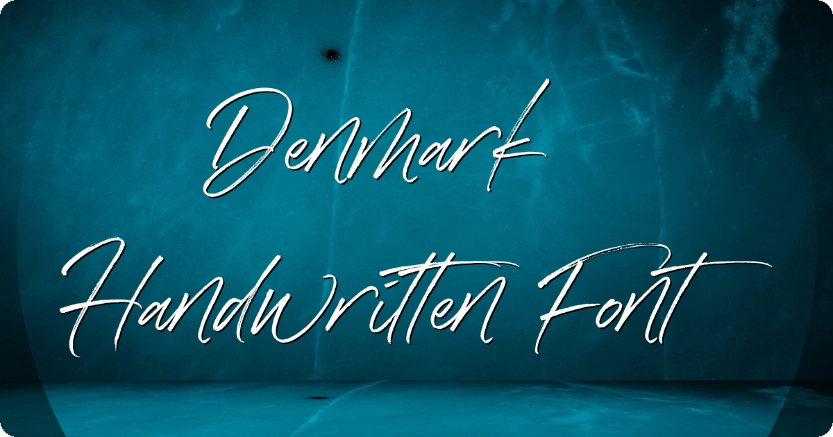 Denmark Handwritten Font preview