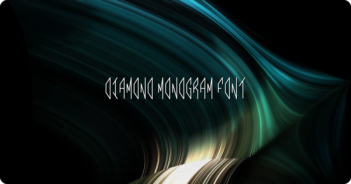Diamond Monogram Font preview