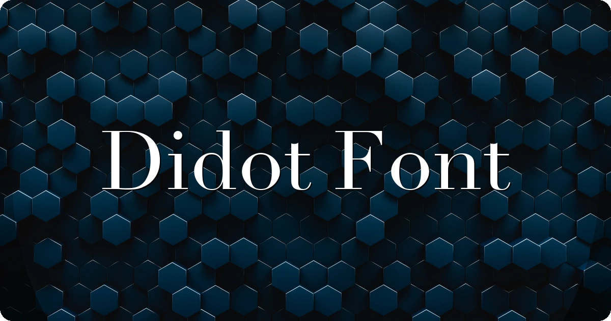 Didot Font preview