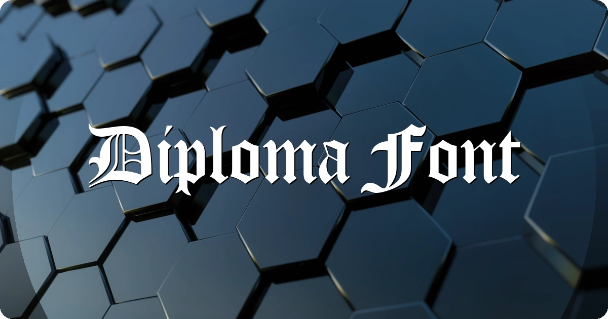 Diploma Font preview