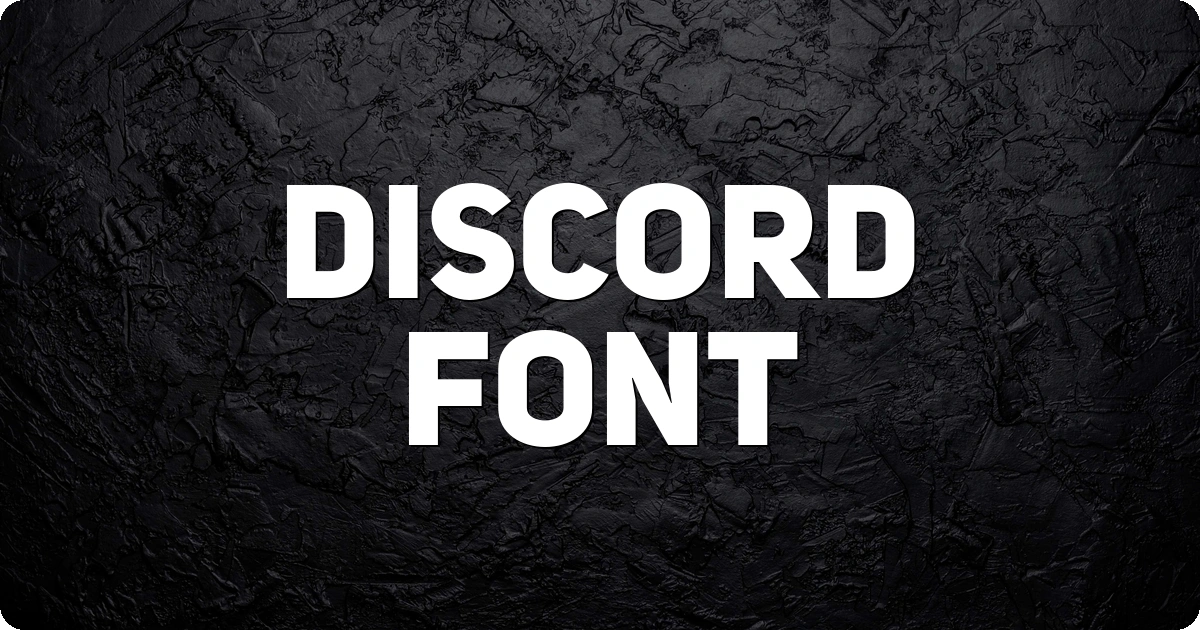 Discord Font preview