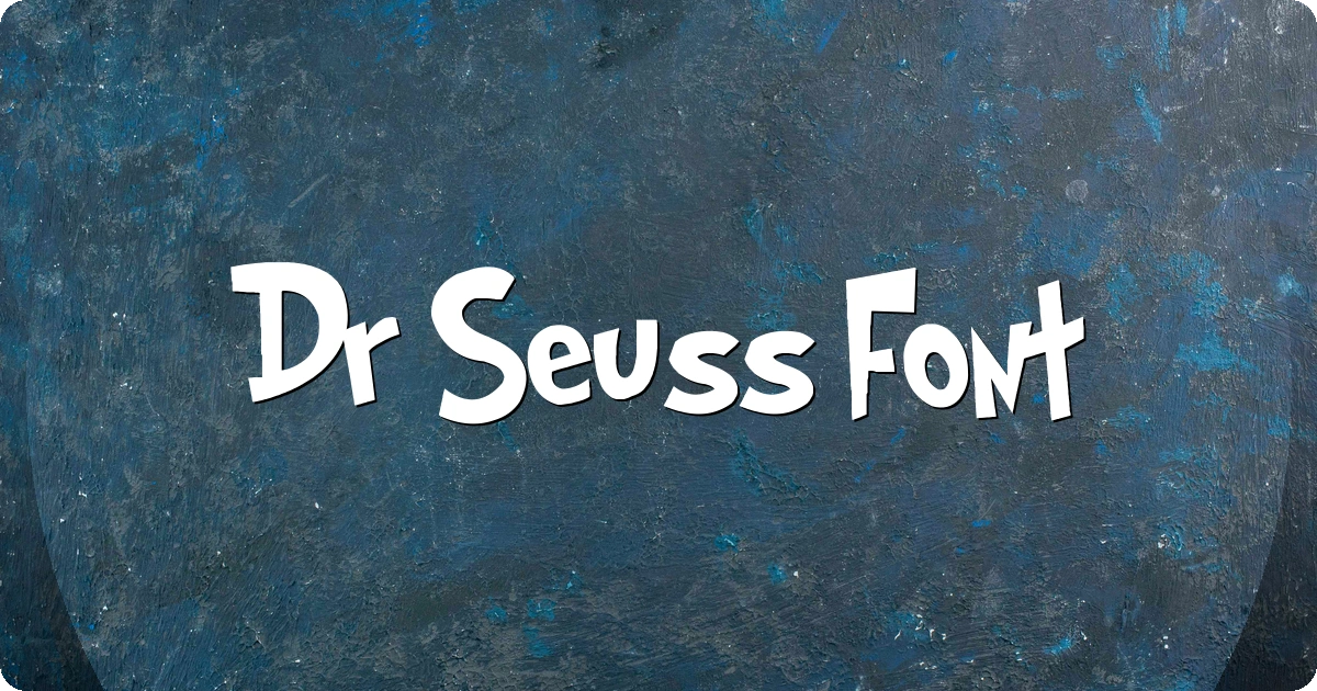Dr Seuss Font preview