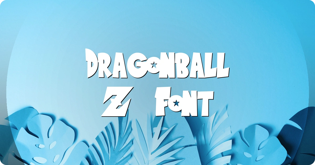 Dragonball Z Font preview