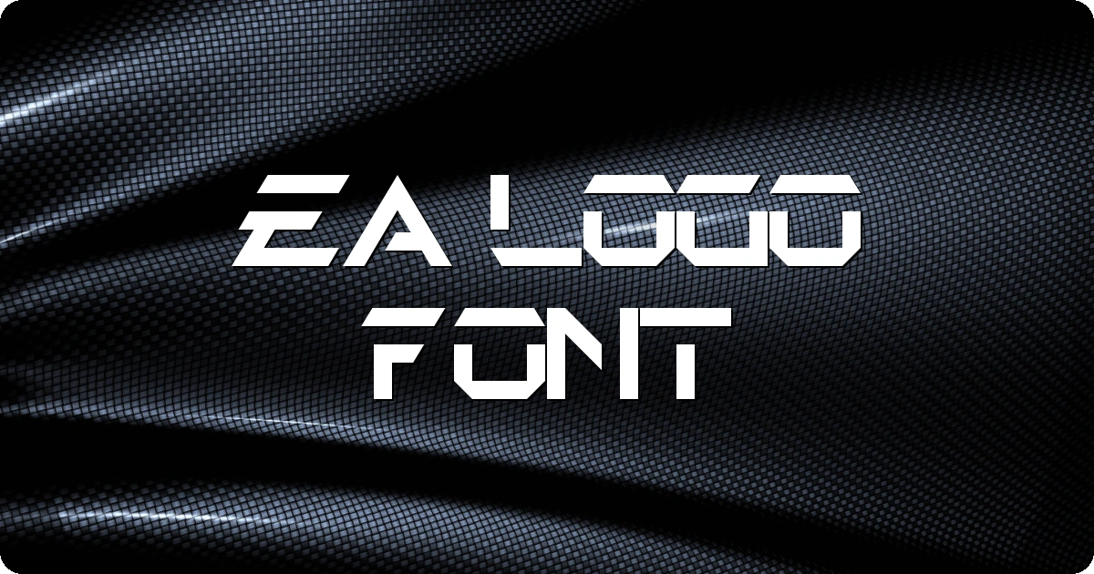 EA Logo Font preview