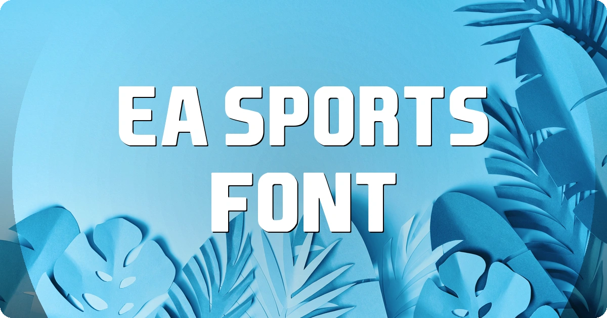 EA Sports Font preview