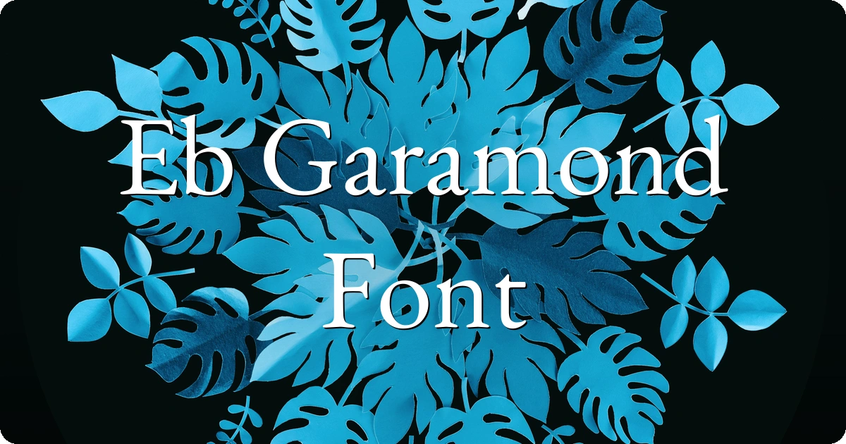 Eb Garamond Font preview