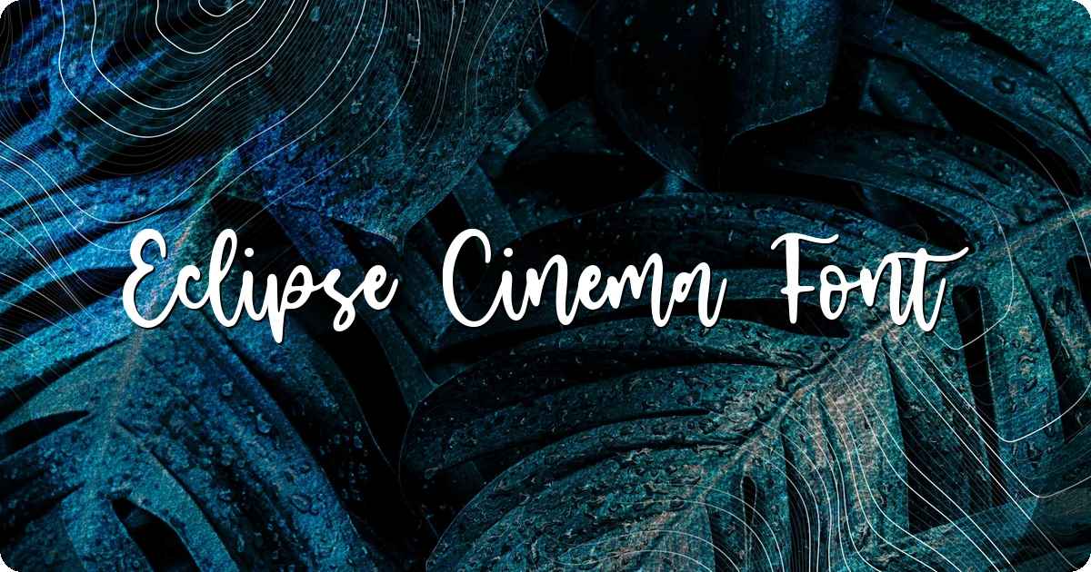 Eclipse Cinema Font preview