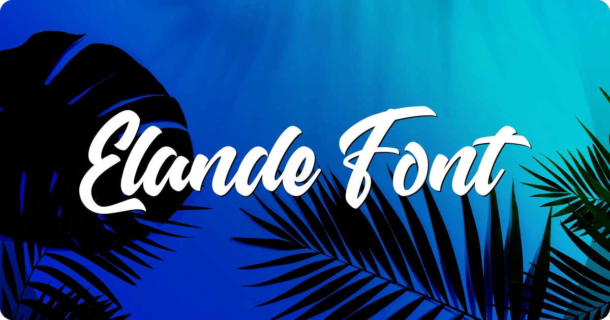 Elande Font preview