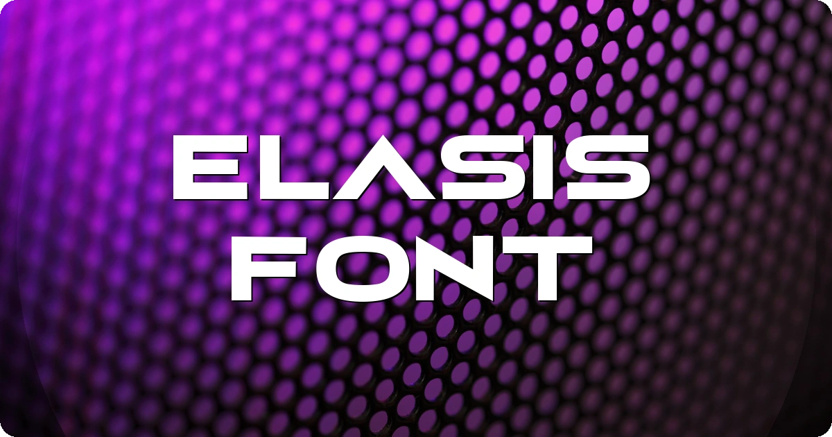 Elasis Font preview